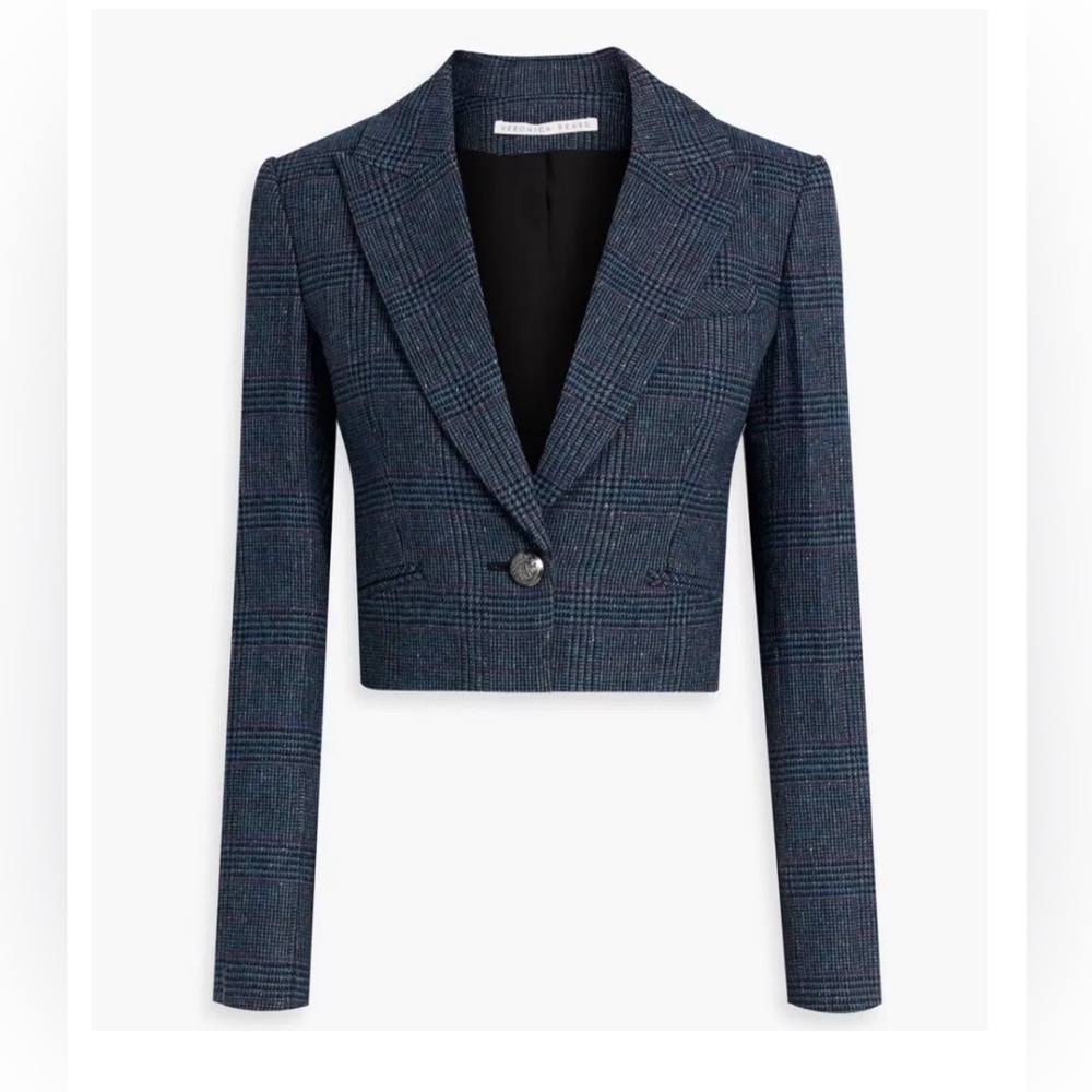 Veronica Beard (NWT $598 USD) Fabiola Jacket Blue Multi Sz 4